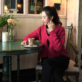 秋冬必备 |掌上明珠复古毛衣 |  枣红色温婉  黑色百搭 | 现货加急发