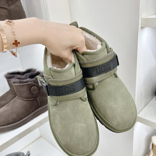 【特价款】男士妞姆搭扣/小贝侧拉链休闲百搭雪地靴， 羊皮毛一体，39-44码 商品图3