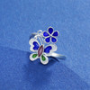 子佩集S990银【花下蝶】戒指【MXJZ001】花丝珐琅彩蝴蝶2111 商品缩略图4