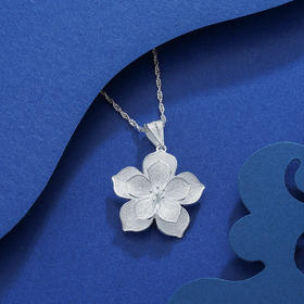 子佩集S990银【若素花】吊坠【MXDZ001】(不含链)花丝2111