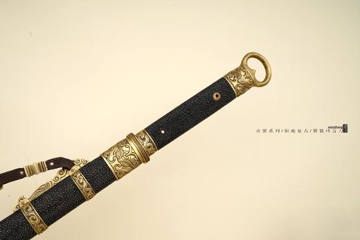 三希堂  青骓系列  手锻乌兹钢环首  未开刃 商品图2