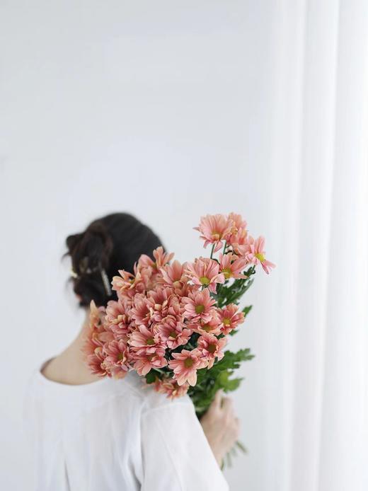 三文鱼小雏菊【智者不入爱河，遇你难做智者】简小姐精选 新品 小雏菊三文鱼1束 2束包邮 下单后5天内发货 商品图2