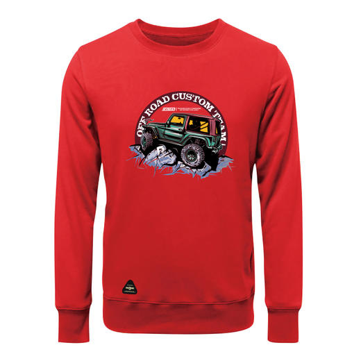 自由基地潮流硬派越野个性印花图案卫衣圆领套头毛圈卫衣青年队服 NMT-1768 商品图3