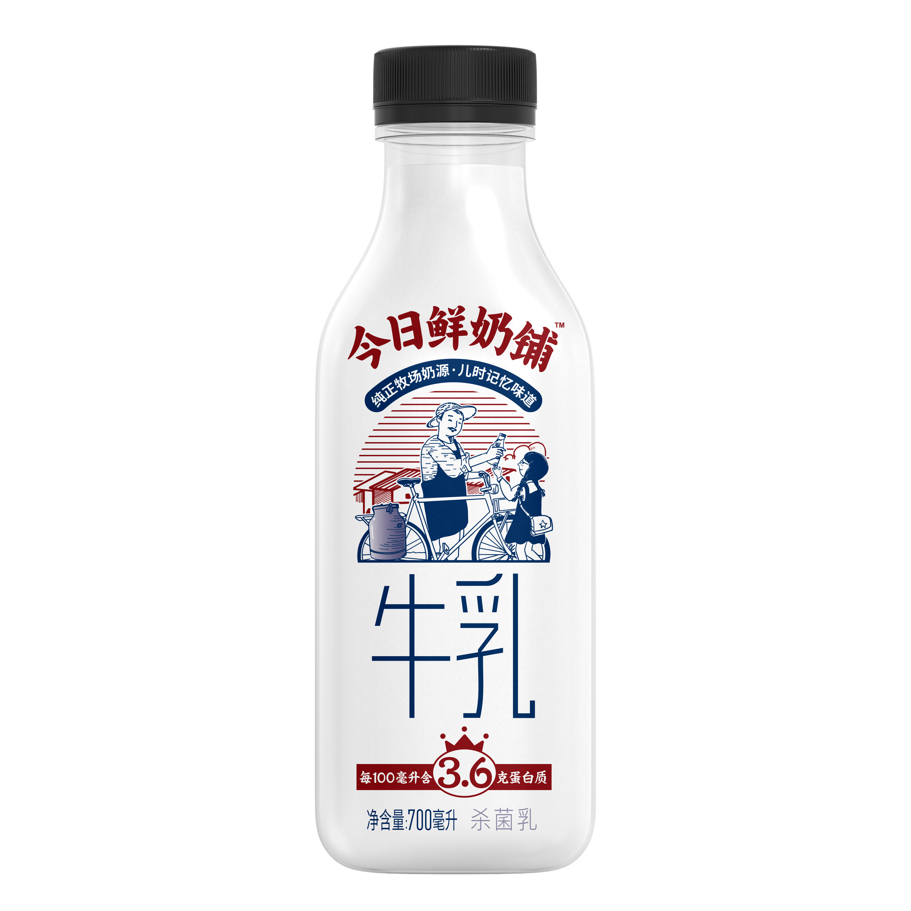 新希望塑瓶今日鲜奶铺700mL