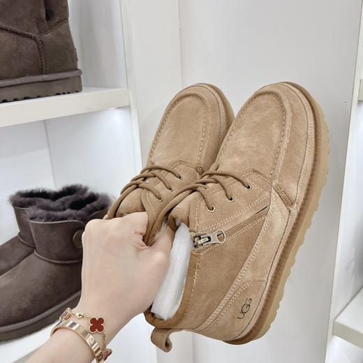 【特价款】男士妞姆搭扣/小贝侧拉链休闲百搭雪地靴， 羊皮毛一体，39-44码 商品图5