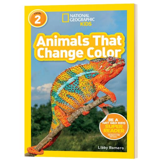 美国国家地理分级阅读 变色生物 英文原版 National Geographic Readers level 2 Animals That Change Color 进口英文书 商品图3