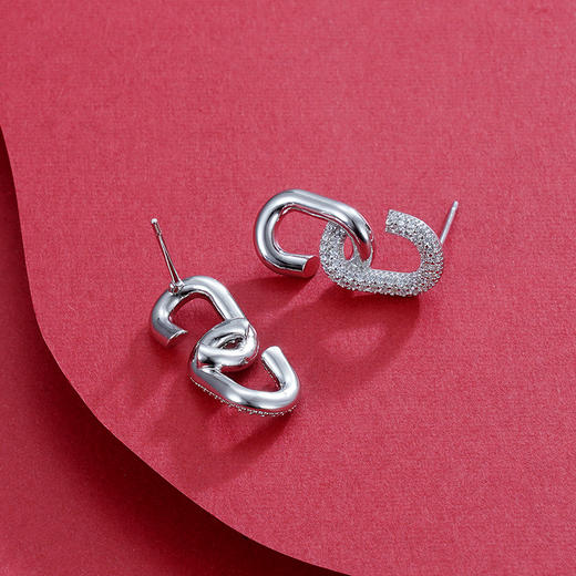 子佩集S925银【双生扣】耳钉【Z13568】2111 商品图5