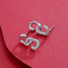 子佩集S925银【双生扣】耳钉【Z13568】2111 商品缩略图6
