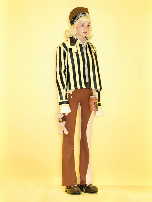 预售| 13DE MARZO泡泡玛特联名帕尔达熊罐装咖啡波浪线长裤 .潮快闪[福利品] 商品图2