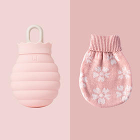 趣味蜜罐暖水袋(2代)-蜜桃粉102x58x175mm