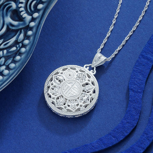 子佩集S990银【八吉祥】吊坠【MXDZ005】(不含链)花丝八宝2406 商品图5