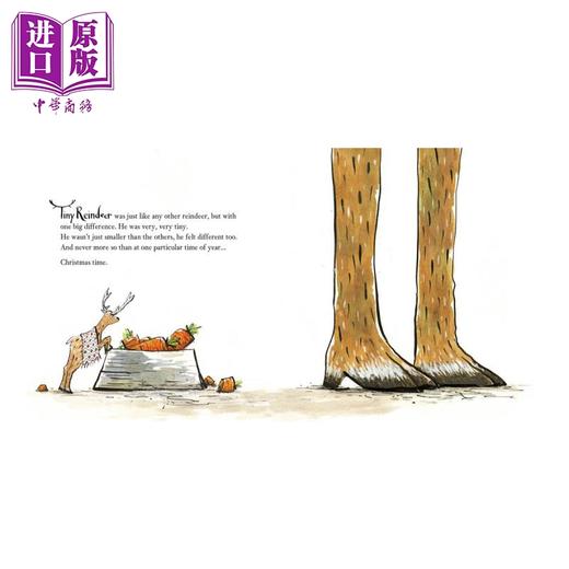 【中商原版】Chris Naylor-Ballesteros Tiny Reindeer 小小驯鹿 圣诞节庆主题 儿童绘本 英文原版 温馨故事图画书 3-5岁 商品图3