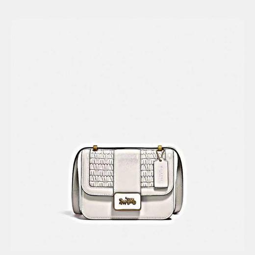 【直播】COACH 女士Alie 18号系列单肩包   白色 商品图0