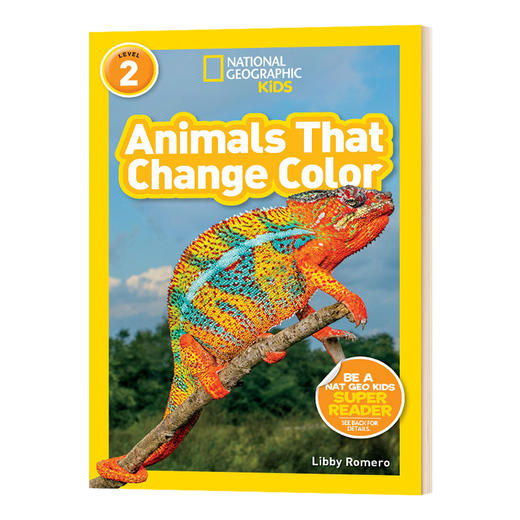 美国国家地理分级阅读 变色生物 英文原版 National Geographic Readers level 2 Animals That Change Color 进口英文书 商品图0