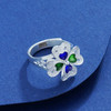 子佩集S990银【冰质蓝心】戒指【MXJZ004】花丝珐琅彩2111 商品缩略图2