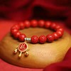 朱砂鎏金拨浪鼓手链10mm 商品缩略图0