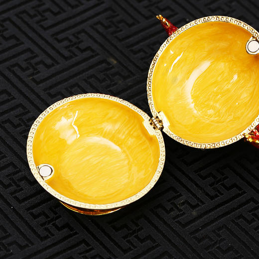 珐琅聚宝盆首饰盒摆件 商品图3