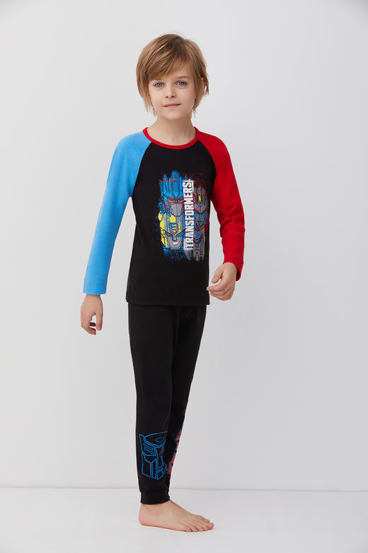 天空之城-AIMER KIDS-变形金刚暖阳发热单层秋衣裤打底保暖衣裤 商品图0