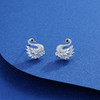 子佩集S925银【双鹄】耳钉【Z11963】天鹅2111 商品缩略图1