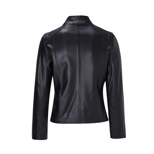 EITIE爱特爱冬季新款个性帅气纯色短款皮衣短外套6893523 商品图1