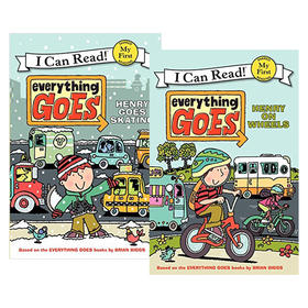 交通工具系列2册 英文原版 Everything Goes I can read系列 儿童分级读物英语绘本 亲子互动 英文版进口书籍