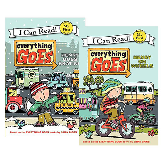 交通工具系列2册 英文原版 Everything Goes I can read系列 儿童分级读物英语绘本 亲子互动 英文版进口书籍 商品图0