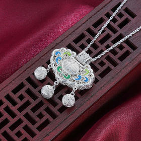 子佩集S990银【崇福锁】吊坠【QFDZ014】(不含链)花丝锁2111