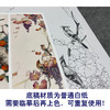 【四条屏】陈军工笔画白描底稿柿子葡萄临摹勾线花鸟线稿CJ63 商品缩略图3