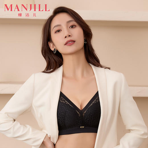 熳洁儿 均薄0.8cm婴儿棉亲肤面料无钢圈大胸显小文胸21701509 商品图0