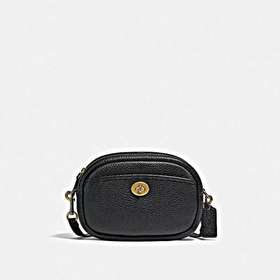 【直播】COACH 女士相机包手提斜挎包 黑色