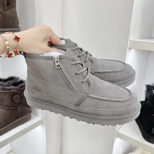 【特价款】男士妞姆搭扣/小贝侧拉链休闲百搭雪地靴， 羊皮毛一体，39-44码 商品图4