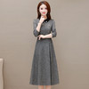 YWE  TYH215H06减龄气质加厚气质优雅长袖连衣裙 商品缩略图3