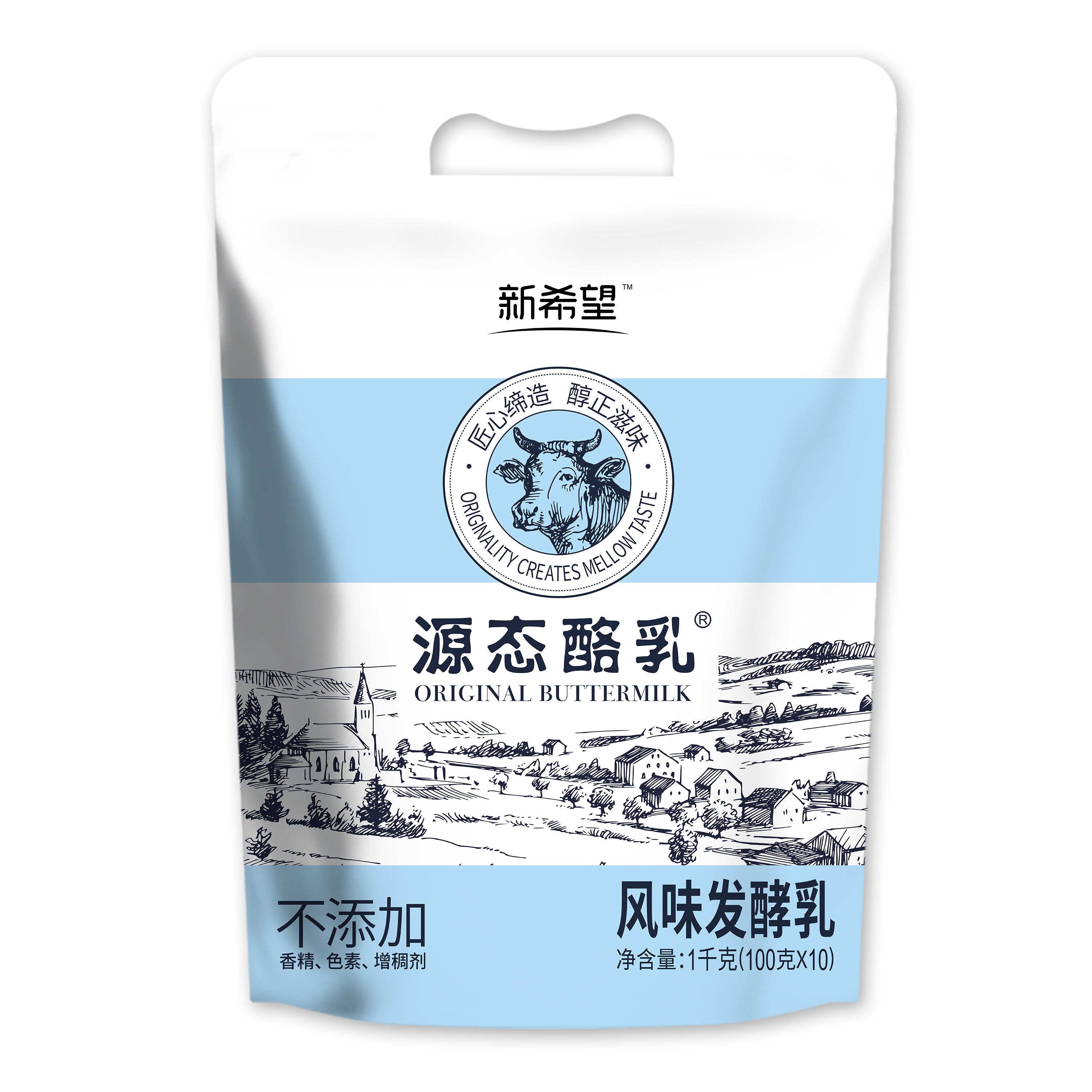 新希望巴氏袋源态酪乳风味发酵乳100g*10