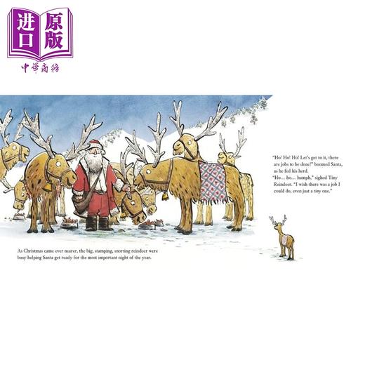 【中商原版】Chris Naylor-Ballesteros Tiny Reindeer 小小驯鹿 圣诞节庆主题 儿童绘本 英文原版 温馨故事图画书 3-5岁 商品图2