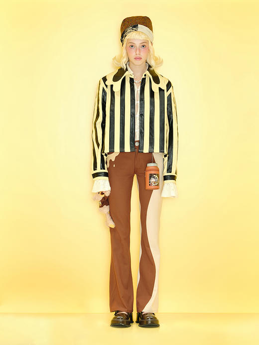 预售| 13DE MARZO泡泡玛特联名帕尔达熊罐装咖啡波浪线长裤 .潮快闪[福利品] 商品图3