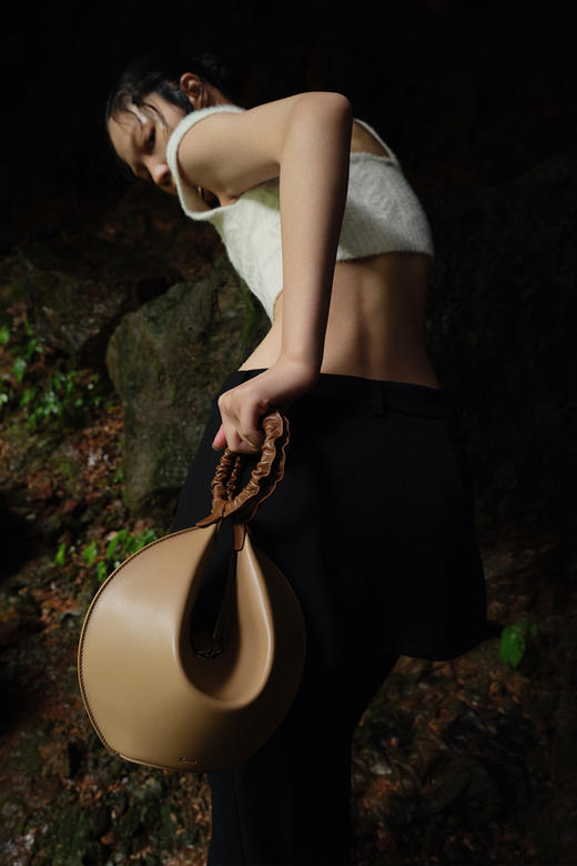 FORMS｜Fortune Cookie 意大利牛皮手拎包【 拼色系 2色可选 】 商品图1