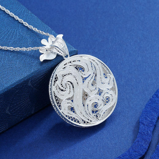 子佩集S990银【涅槃丹】吊坠【QFDZ024】(不含链)花丝珐琅彩2111 商品图3