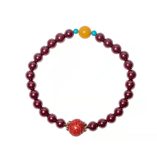 紫金手链朱砂手串 10mm 红色手链 首饰饰品礼物 商品图4