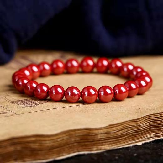 紫金砂手链朱砂手串 10mm(19颗) 红色红手链 首饰饰品礼物 商品图0