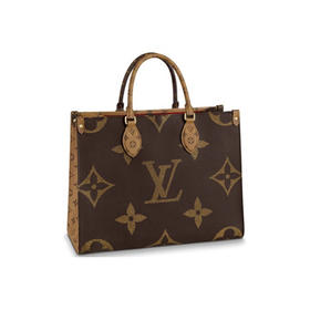 【预定款】路易·威登 LOUIS VUITTON  OnTheGo MM 托特包 通勤包 经典老花配色 中号 手提单肩/肩挎包 M45321