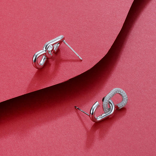 子佩集S925银【双生扣】耳钉【Z13568】2111 商品图4