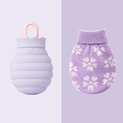 趣味蜜罐暖水袋(2代)-香芋紫102x58x175mm 商品图0