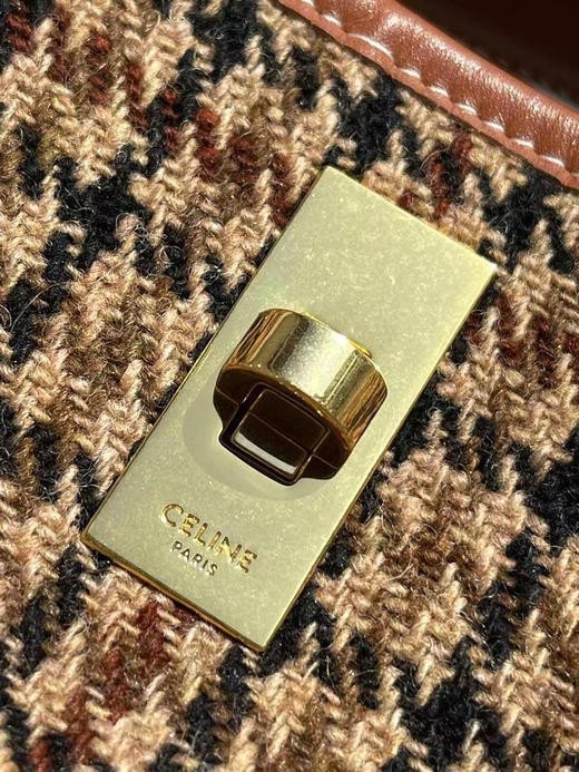 迷你水桶包。   尺寸：18X16X16cm 黑色 驼色 格纹。自己备注 商品图6