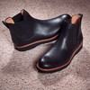 断码特价美码7（欧码39）——葡萄牙原产手工制作高品质经典舒适男士皮靴M2170黑色（超轻款） 商品缩略图5