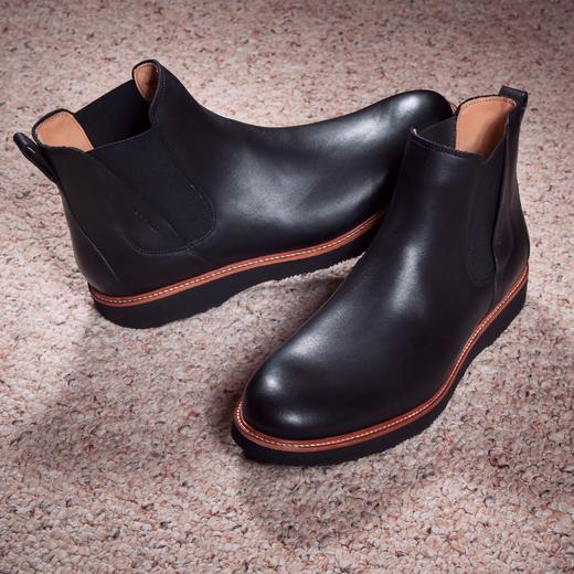 断码特价美码7（欧码39）——葡萄牙原产手工制作高品质经典舒适男士皮靴M2170黑色（超轻款） 商品图5