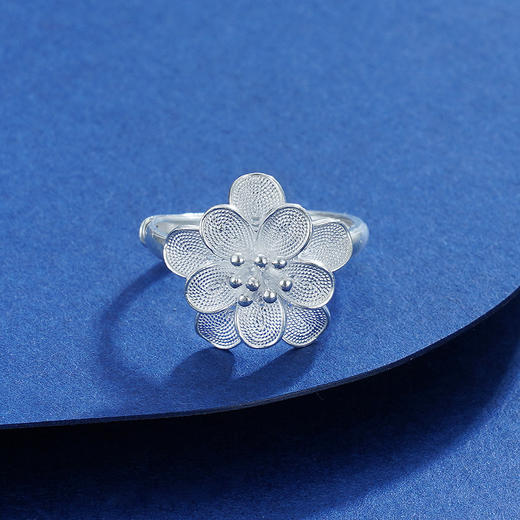 子佩集S990【清福花】戒指【MXJZ007】花丝一朵花2111 商品图2