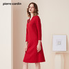 皮尔卡丹女装冬季新款红色V领长袖喜庆连衣裙时尚裙P94DL05R0
 商品缩略图2