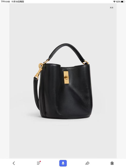 迷你水桶包。   尺寸：18X16X16cm 黑色 驼色 格纹。自己备注 商品图2