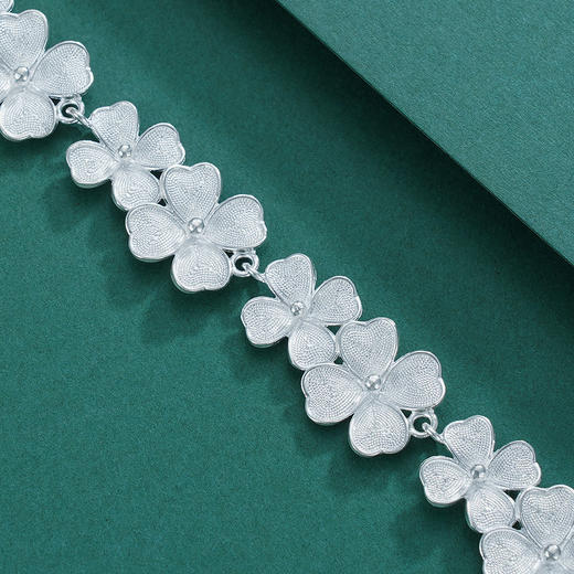 子佩集S990银【婆婆纳】手链【QFSL003】花丝2112 商品图3