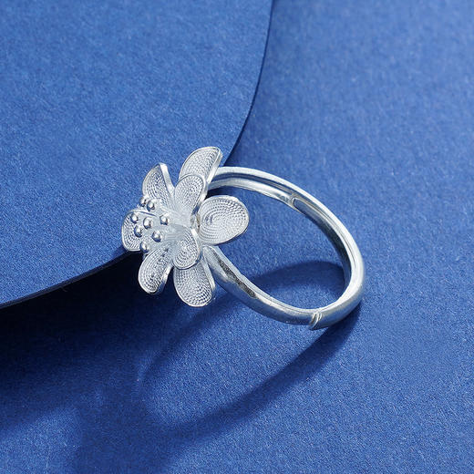 子佩集S990【清福花】戒指【MXJZ007】花丝一朵花2111 商品图3